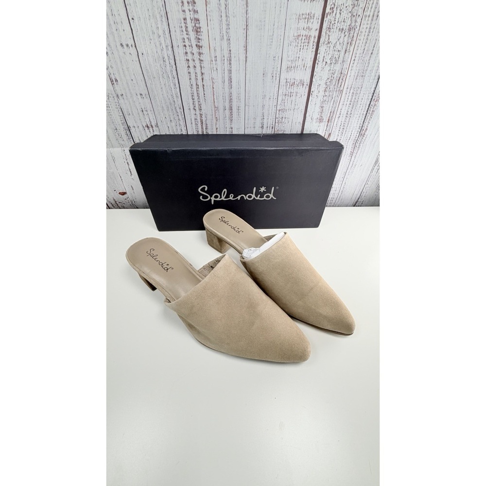 Splendid Lorelei Slide Mules Sandals Womens Size 6 Ermine